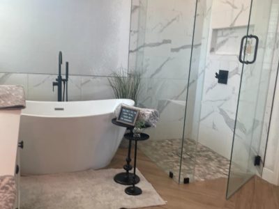 Bathtub and Glass Door Installation