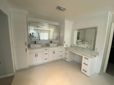 Double Sink Vanity Installation